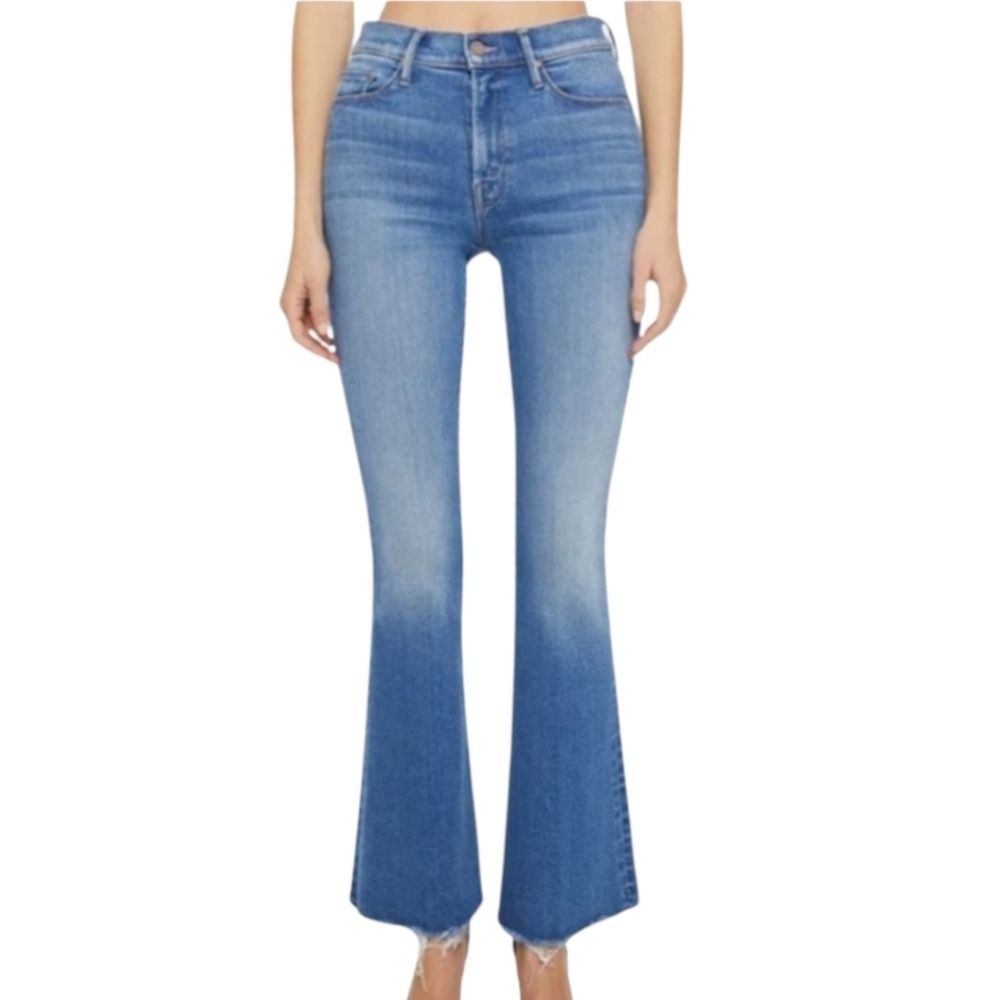 Mother The Weekender Fray Cropped Jeans Size 27